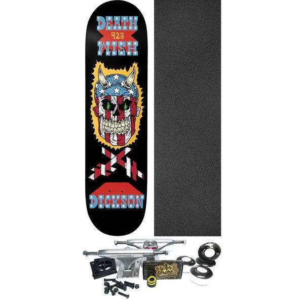 Deathwish Skateboards Jon Dickson 423 Skateboard Deck - 8.5" x 31.875" - Complete Skateboard Bundle